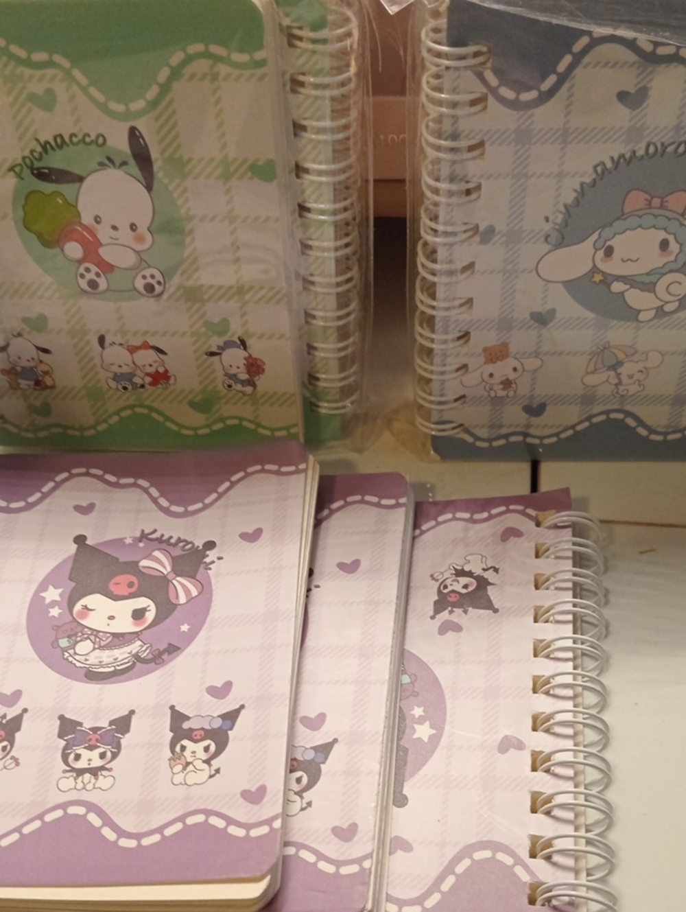 Small Sanrio Kuromi Lavender Spiral Notebook - Cute Character Cover